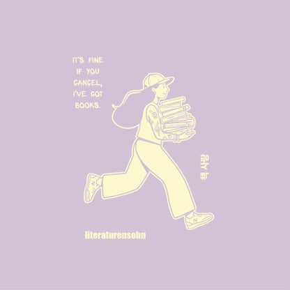 i'VE GOT BOOKS hoodie | flieder