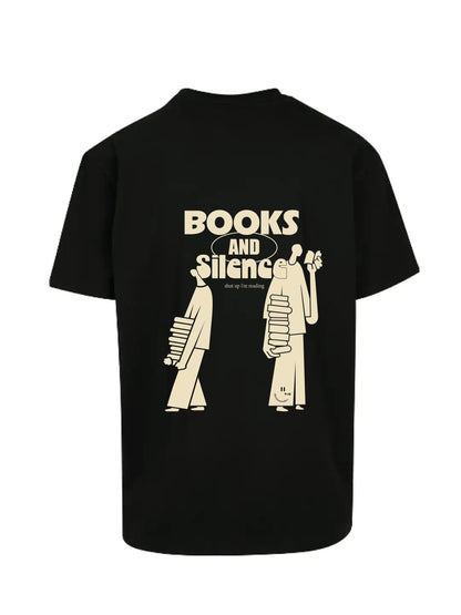 BOOKS & SILENCE - oversize shirt black