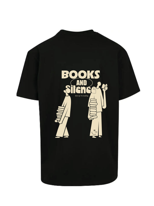 BOOKS & SILENCE - oversize shirt black