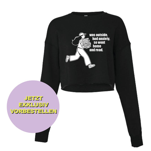 WENT HOME AND READ crop longsleeve