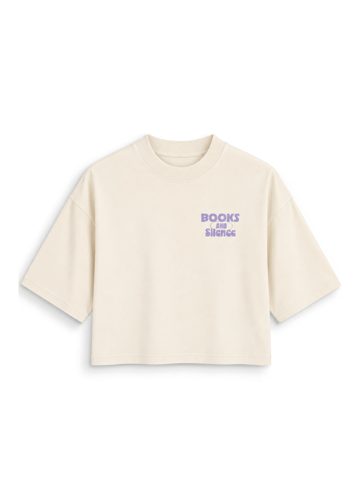 BOOKS & SILENCE - crop shirt