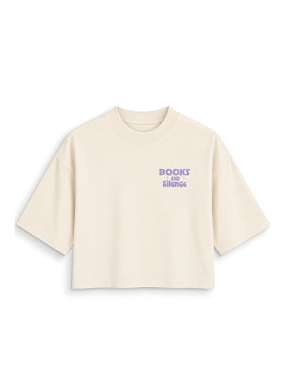 BOOKS & SILENCE - crop shirt