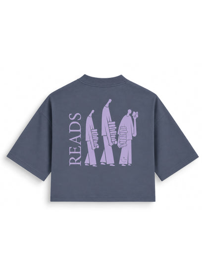 BOOKS & SILENCE - crop shirt
