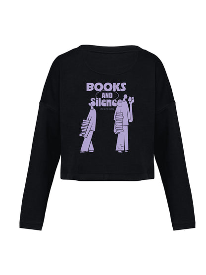 BOOKS & SILENCE - crop top