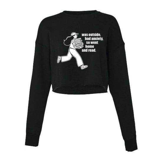 WENT HOME AND READ crop longsleeve