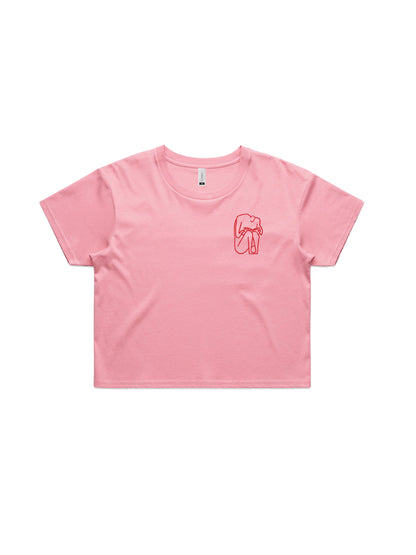 I SHOULD HAVE STAYED HOME AND READ crop shirt