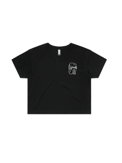 I SHOULD HAVE STAYED HOME AND READ crop shirt