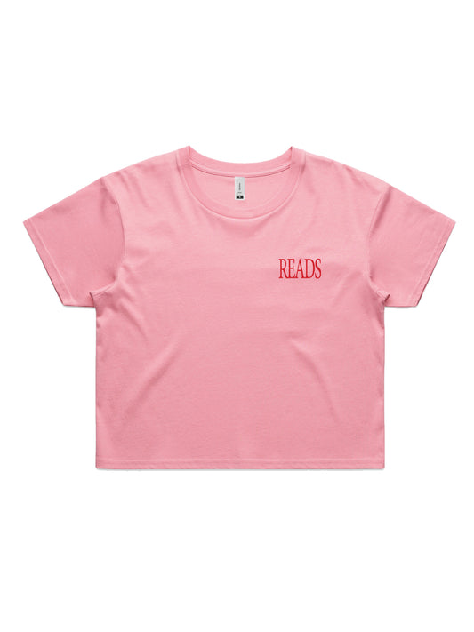 READ MORE BOOKS crop top