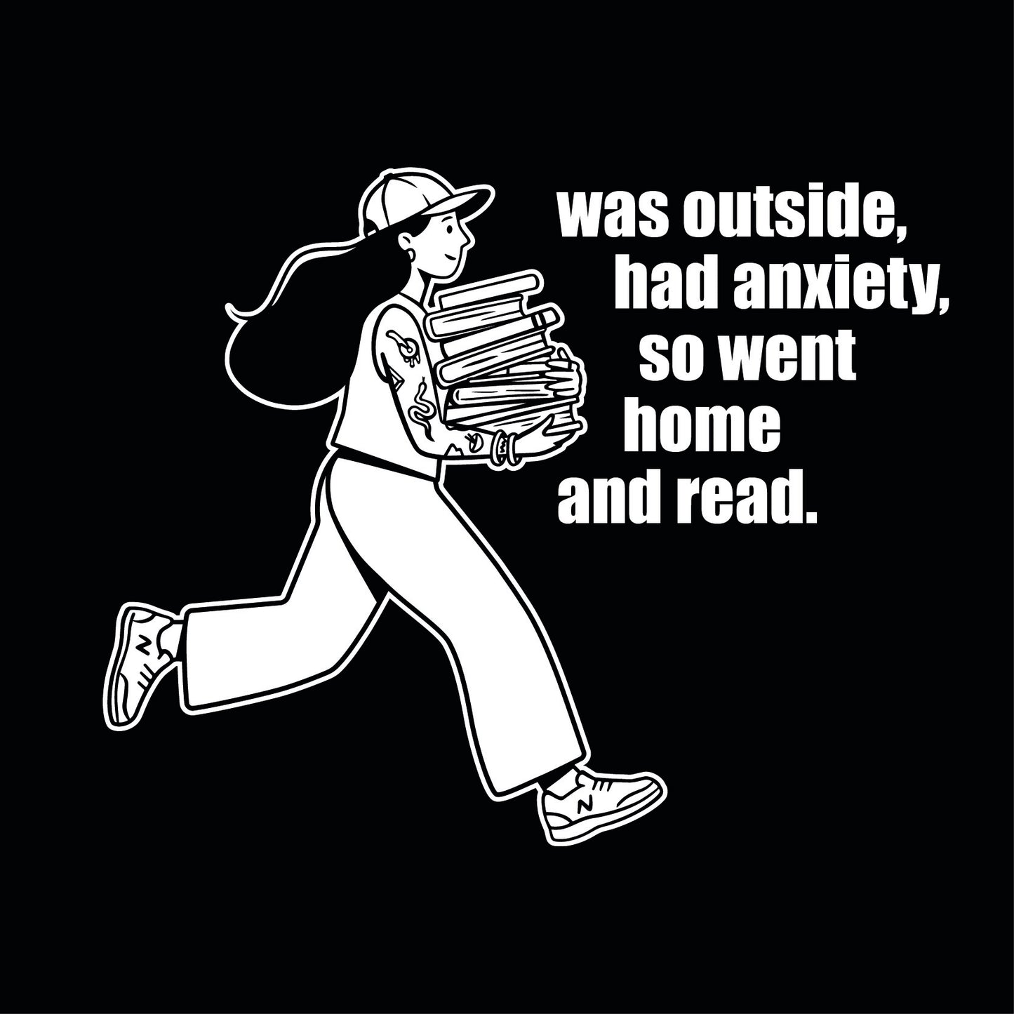 WENT HOME AND READ crop longsleeve